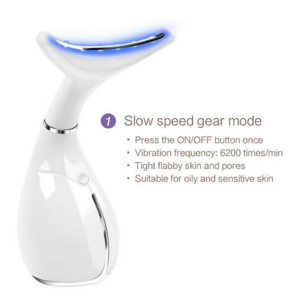 3 in 1 Tightening & Firming Neck Device  Gear 1 Blue Light 