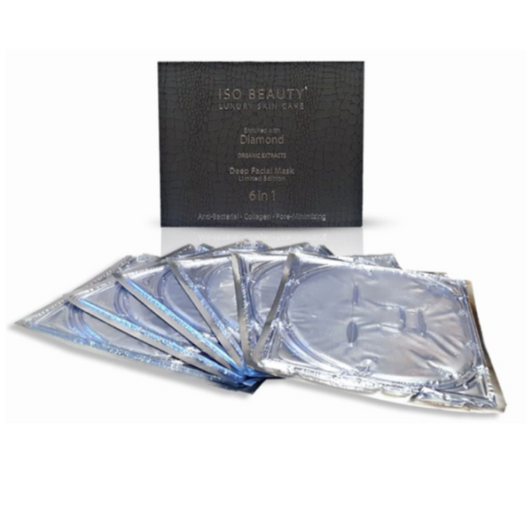 Diamond Renewal "Deep Facial 6 in 1 Mask" Set w/Collagen | Skincare
